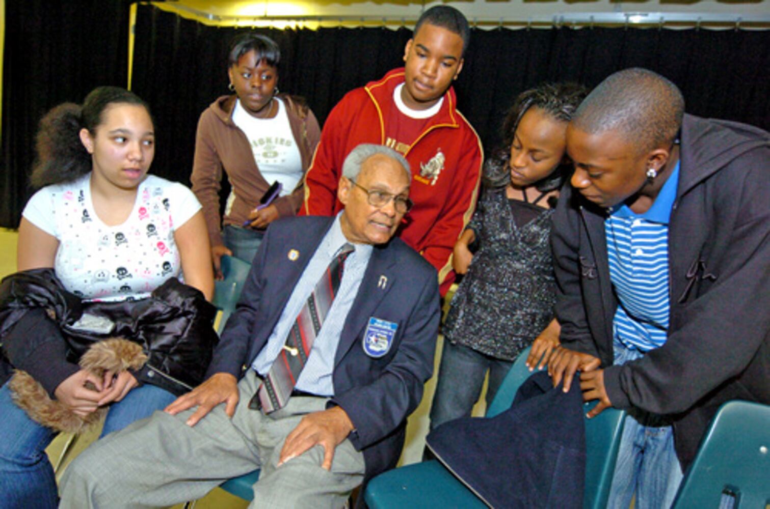 Tuskegee Airmen visit Shamrock Middle School