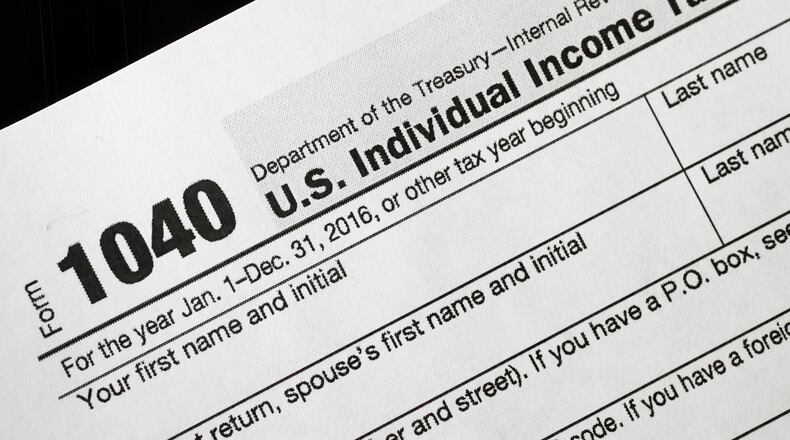 A 1040 tax form
