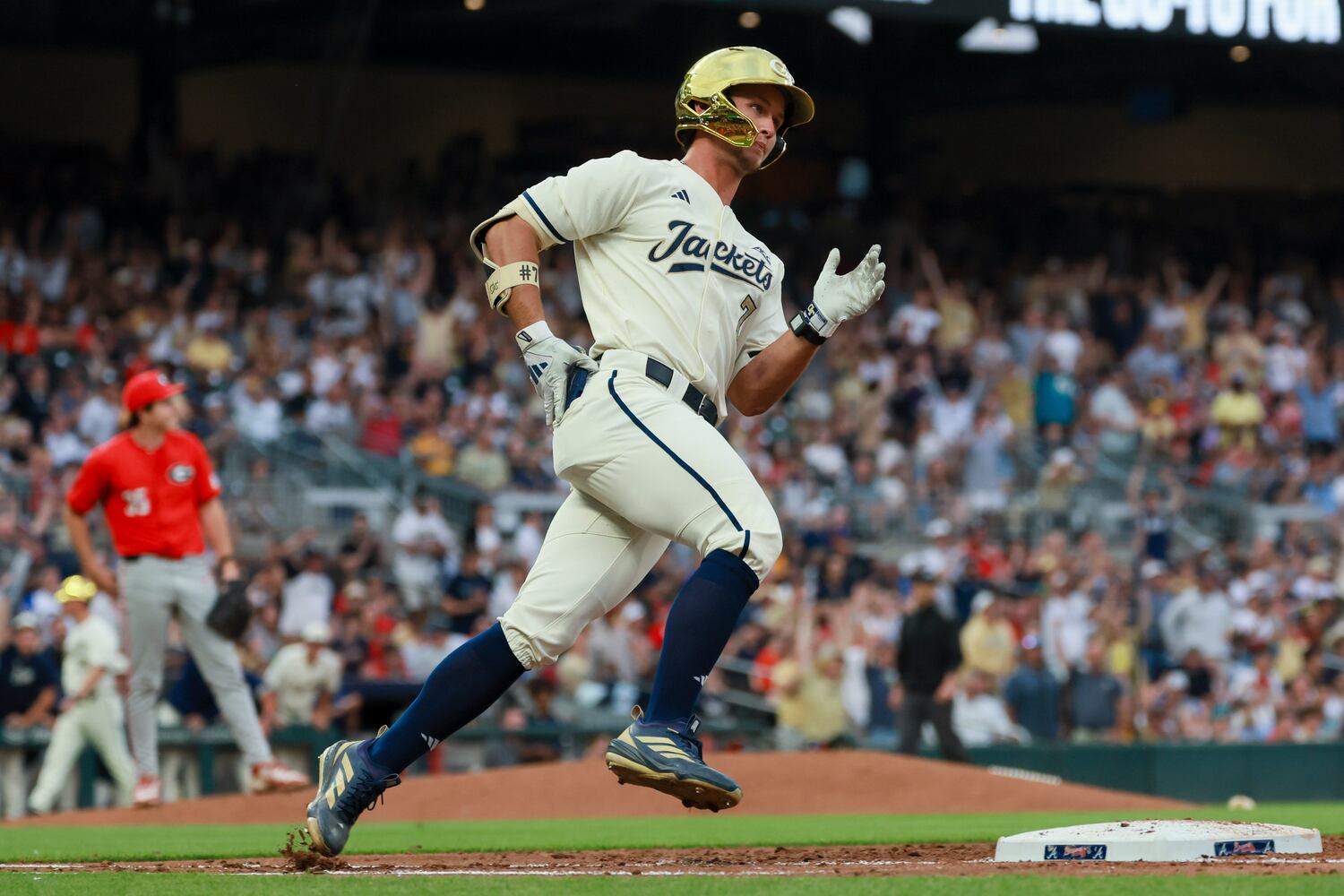 University of Georgia vs Georgia Tech in an NCAA baseball game at Truist Park