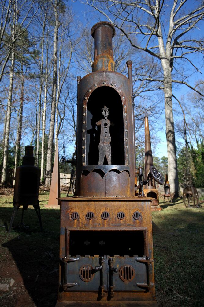 Photos: Clark Ashton and his metal forest