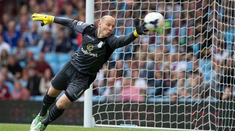 Brad Guzan is shown in this file photo.