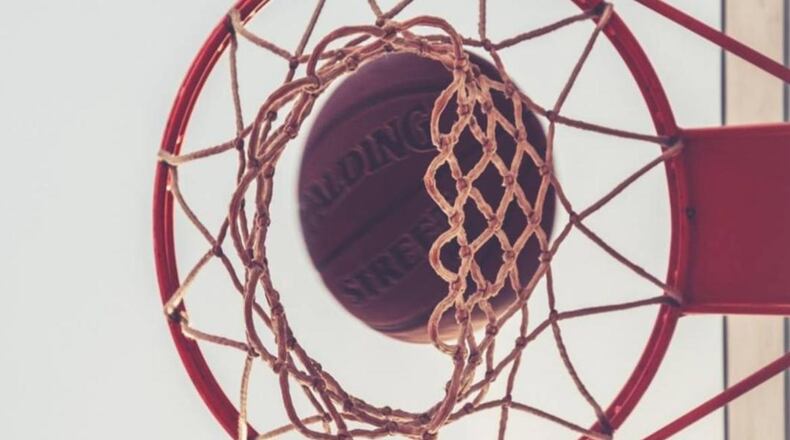 Stock photo of a basketball
