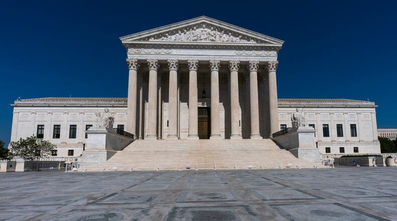FILE - The Supreme Court is seen in Washington, May 18, 2026. (AP Photo/J. Scott Applewhite, File)