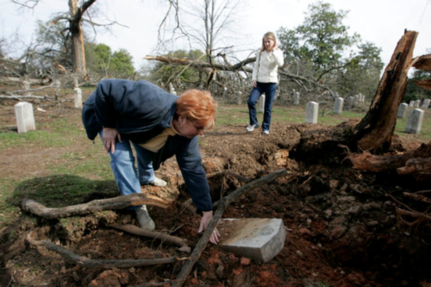 Oakland Cemetery hit hard by tornado