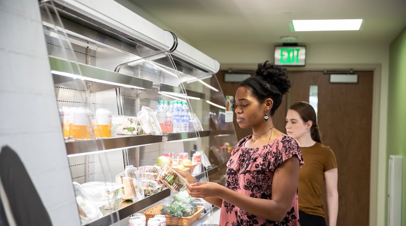 The market includes fresh fruit and produce as well as some grab-and-go options.