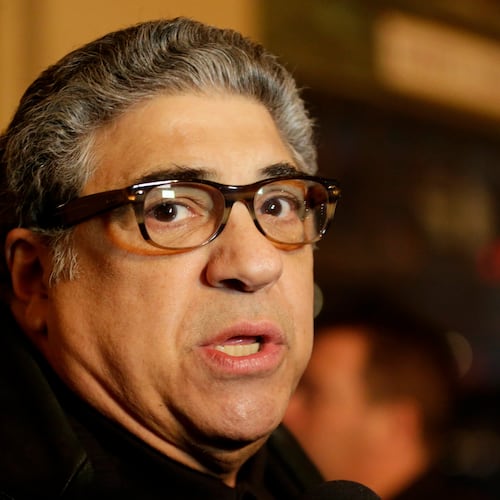 FILE - Vincent Pastore, arrives at the Asbury Park Conventional Hall during red carpet arrivals prior to the New Jersey Hall of Fame inductions, Thursday, Nov. 13, 2014, in Asbury Park, N.J. (AP Photo/Julio Cortez,File)