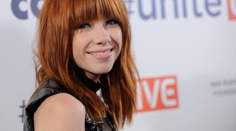 LAS VEGAS, NV - OCTOBER 03: Singer Carly Rae Jepsen arrives to perform at the "UniteLIVE: The Concert to Rock Out Bullying" at the Thomas & Mack Center on October 3, 2013 in Las Vegas, Nevada. (Photo by David Becker/Getty Images)