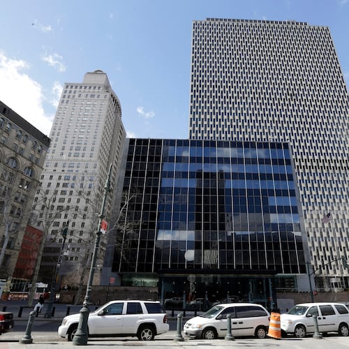 FILE - The United States Court of International Trade is seen in front of the Jacob K. Javits Federal building in this, March 18, 2015 photo, in New York. (AP Photo/Mary Altaffer, file)