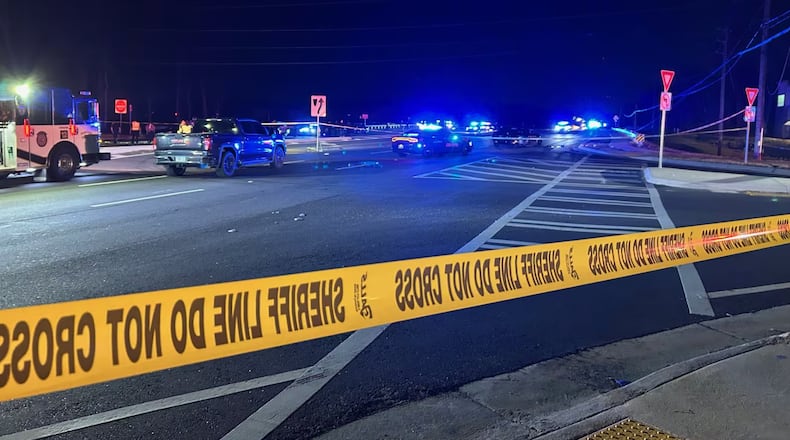 The suspects crashed on Tara Boulevard at Winding Way Lane, officials said.