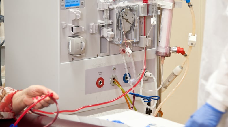 Nearly half of Georgia's dialysis centers are falling so short on patient safety and other standards that federal authorities are docking their pay, according to recent data.