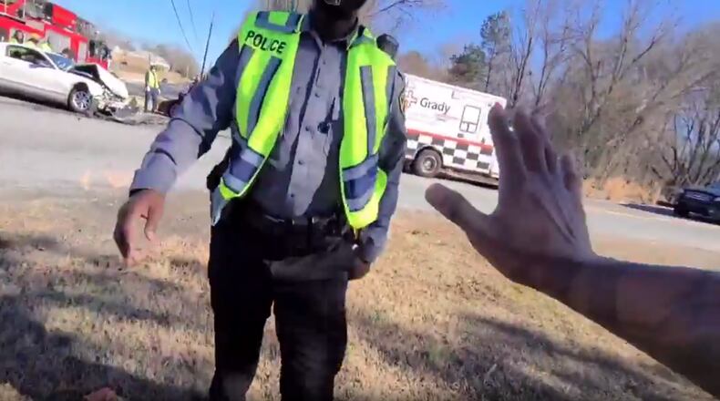 A man who identified himself as Marcus Coleman posted video of the exchange to his Instagram page Friday.
