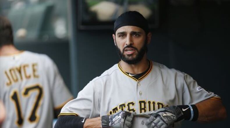 Sean Rodriguez can play seven different positions, versatility that was especially important to the Braves if they use eight relievers instead of seven again in 2017. He signed a two-year, $11.5 million free-agent deal with Atlanta. (AP photo)