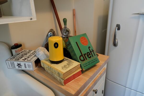 Kitchen items are part of the Turovitz Family Apartment exhibit at the National Public Housing Museum, Wednesday, March 19, 2025, in Chicago. (AP Photo/Erin Hooley)