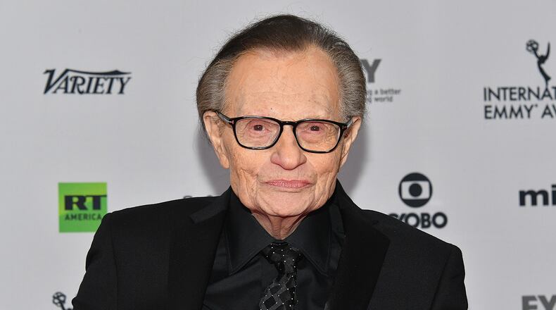 Larry King, who hosted a talk show on CNN for 25 years, is receiving treatment at a Los Angeles hospital for COVID-19, according to multiple news reports. (AJC file photo)