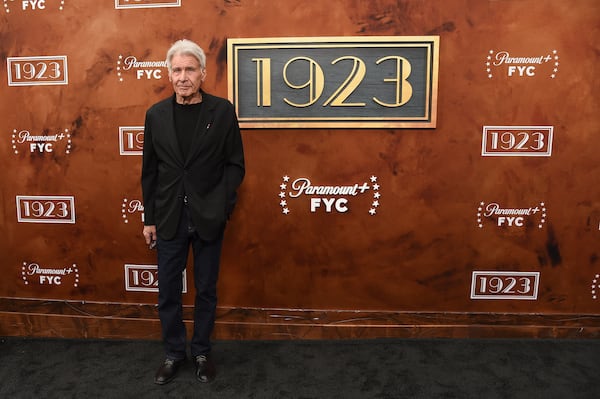 Harrison Ford arrives at an FYC screening of "1923" on Sunday, May 4, 2025, at Linwood Dunn Theater in Los Angeles. (Photo by Richard Shotwell/Invision/AP)