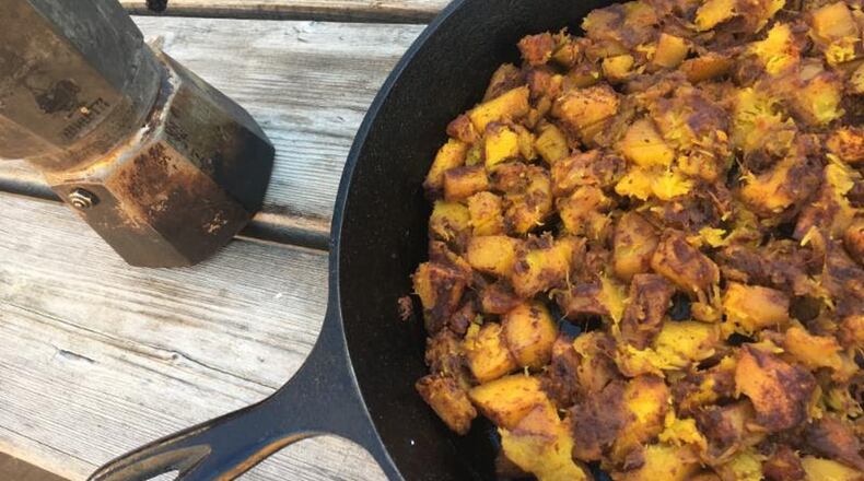 Pumpkin spice latte in progress. Photo by Ari LeVaux.