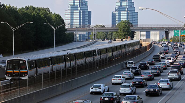 Sandy Springs is urging state legislation to allow a referendum on a quarter-penny sales tax for transit. BEN GRAY / BGRAY@AJC.COM