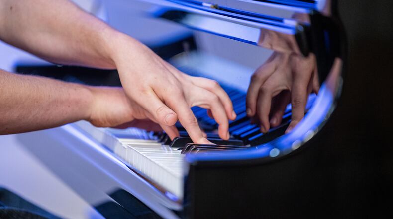 Elias Kremer plays piano at Lenbrook senior living in Atlanta. PHIL SKINNER FOR THE ATLANTA JOURNAL-CONSTITUTION