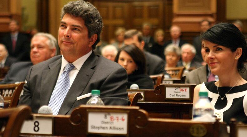 Michael Boggs (right, with wife Heather at the Georgia State Legislature in 2012), now a Georgia Court of Appeals judge, has emerged as one of President Barack Obama’s most controversial judicial nominees.