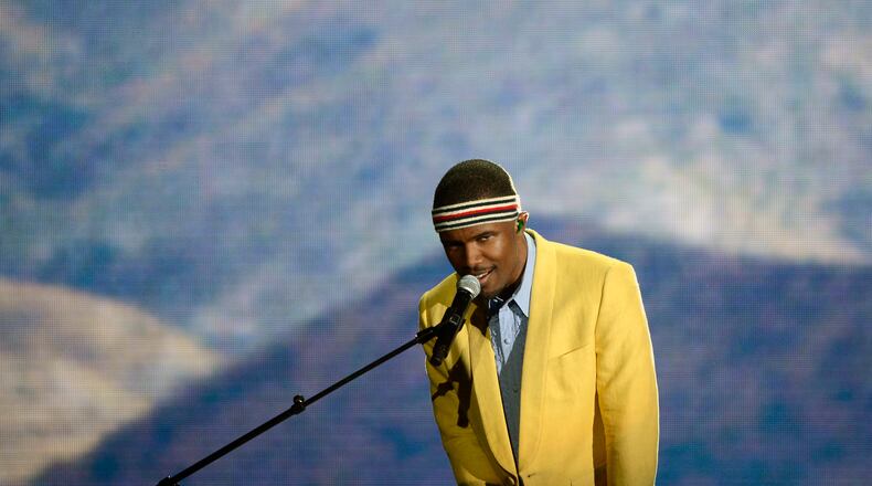 LOS ANGELES, CA - FEBRUARY 10: Singer Frank Ocean performs onstage at the 55th Annual GRAMMY Awards at Staples Center on February 10, 2013 in Los Angeles, California. (Photo by Kevork Djansezian/Getty Images)