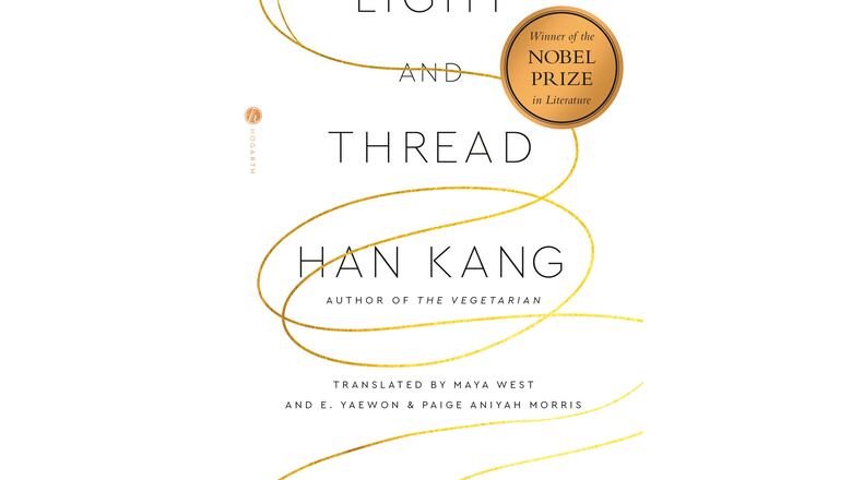 This cover image released by Hogarth shows "Light and Thread" by Han Kang. (Hogarth via AP)