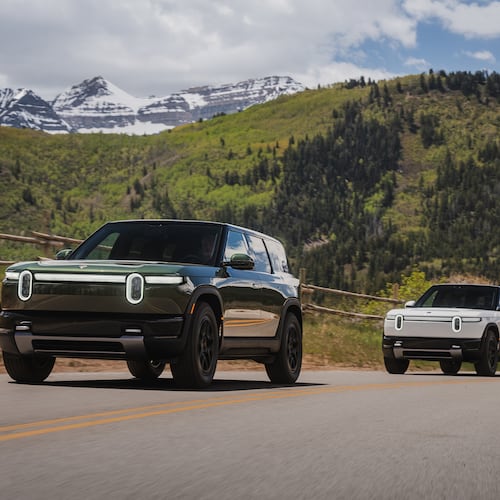 Rivian in June began public customer deliveries of its new R2 mid-size SUV, a vehicle model the company plans to build in Georgia at its future plant. (Courtesy of Rivian)