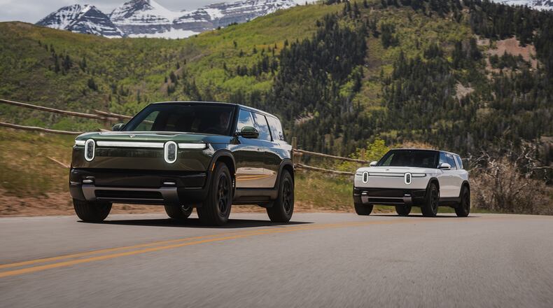 Rivian in June began public customer deliveries of its new R2 mid-size SUV, a vehicle model the company plans to build in Georgia at its future plant. (Courtesy of Rivian)