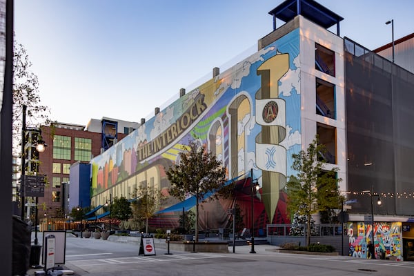 The Interlock, with its mural pictured in 2022, in west Midtown is launching Culture Haus, a 30-day soccer experience from June 11-July 19. (Courtesy of Brandon McKeown)