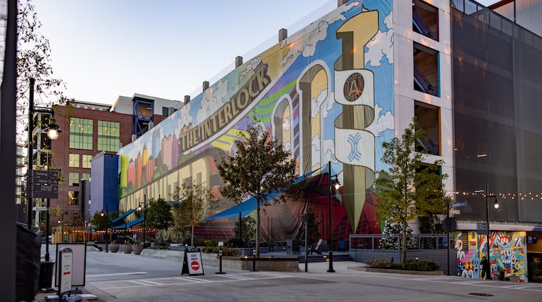 The Interlock mural at West Midtown on November 17, 2022