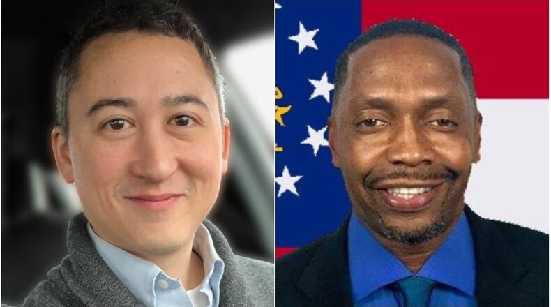 Democrats Ben Ku, left, and Desmond Nembhard qualified this week for a May 22 primary for Gwinnett County Commission District 2. SPECIAL PHOTOS