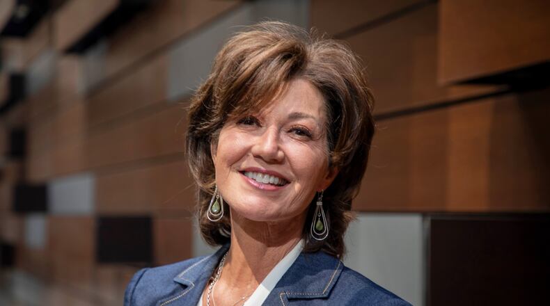 Singer Amy Grant poses for a portrait in New York on Thursday, April 16, 2026. (Photo by Andy Kropa/Invision/AP)