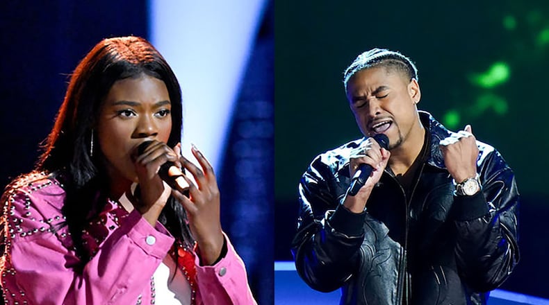 Two Atlantans who made it past the blind auditions on the 26th season of "The Voice" Mikaela Ayira and Torion Sellers. Both auditions aired on Tuesday, Oct. 15, 2024. NBC