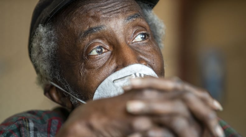 Joe Jordan, 82, owner of Cato Shoe Repair, talks about how he and his wife tried to keep their small business afloat during the COVID-19 pandemic. (ALYSSA POINTER / ALYSSA.POINTER@AJC.COM)