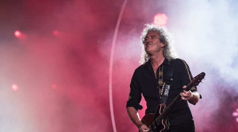 Brian May and Queen have asked the Trump campaign to stop using the band's music. (Photo by Raphael Dias/Getty Images)