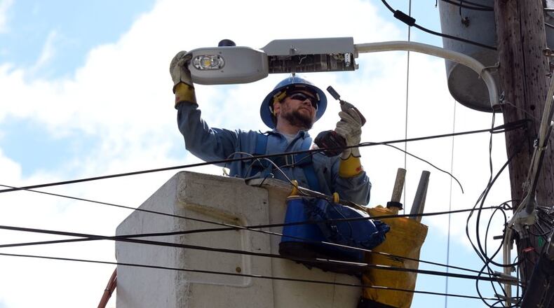 A $2.15 monthly fee will be charged to Kennesaw residents and business owners for street lights. AJC file photo