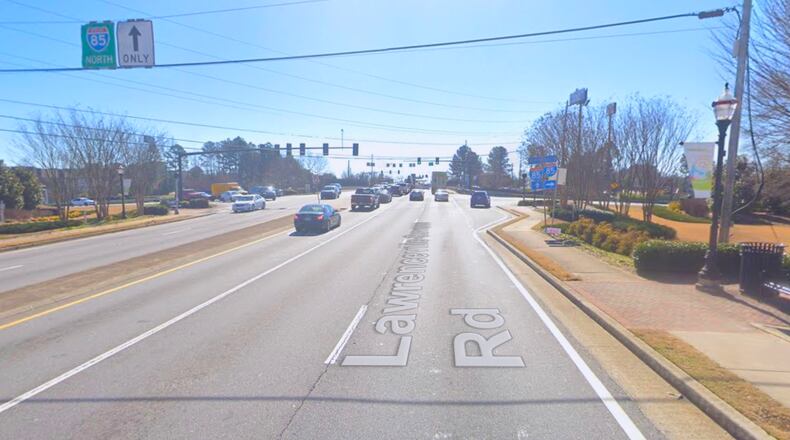 Suwanee recently approved a contract to design the Lawrenceville-Suwanee Road Median Project. (Google Maps)