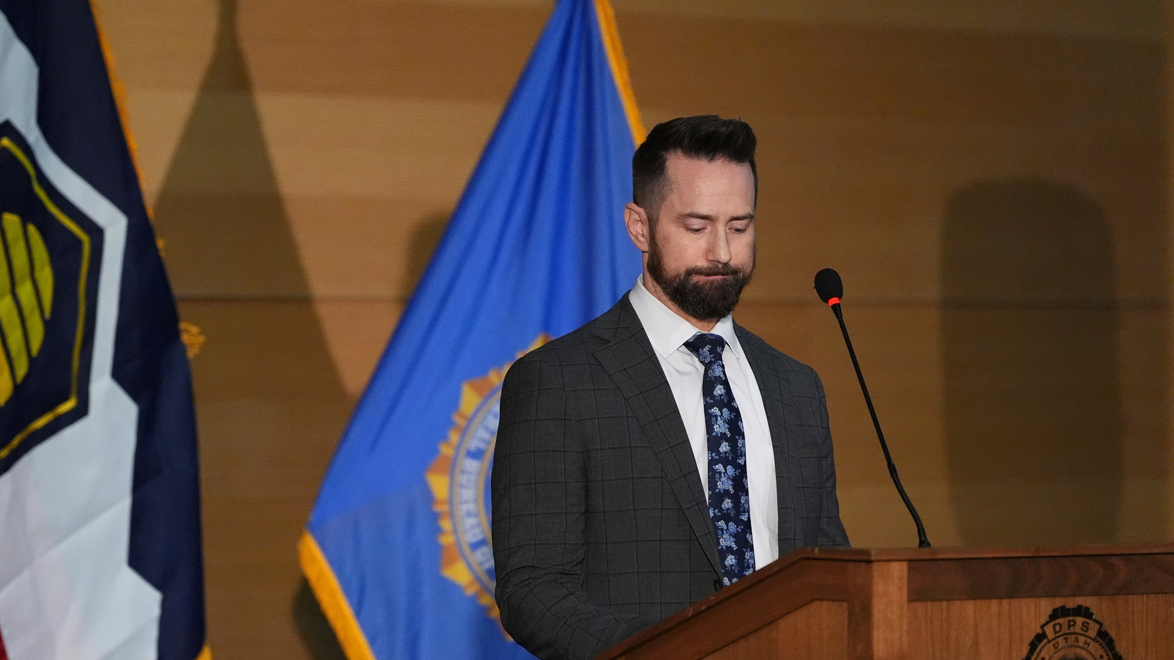FBI special agent in charge Robert Bohls holds a news conference regarding the shooting of Charlie Kirk at Utah Valley University in Orem, Utah, Thursday,, Sept. 11, 2025. (AP Photo/Lindsey Wasson)