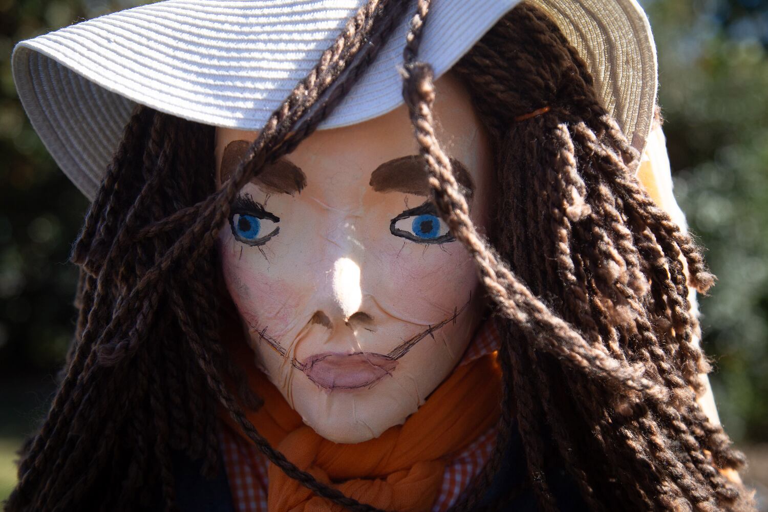 Scarecrows line Main Street in Kennesaw