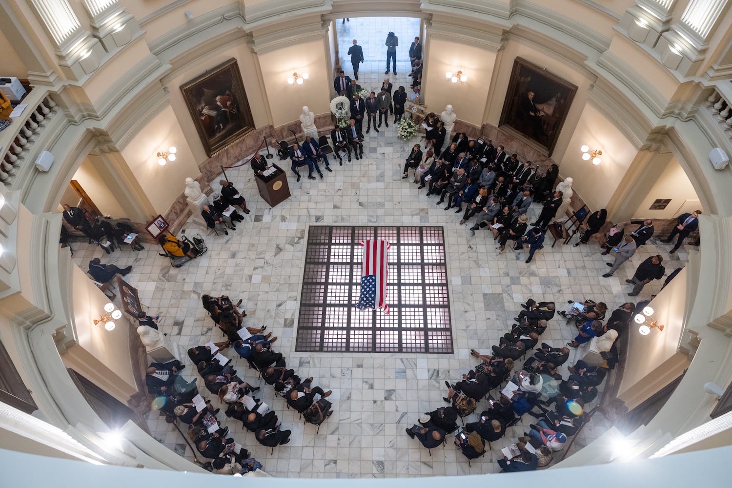 David Scott lie in state photo request