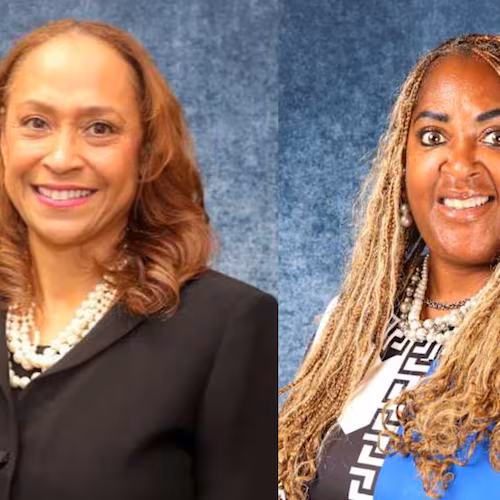 Kia Billingsley (left) and Michelle Dillard are suing the DeKalb County School District after they say they were suspended and demoted in violation of their contracts. (Courtesy of DeKalb County School District)