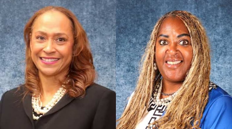 Kia Billingsley (left) and Michelle Dillard are suing the DeKalb County School District after they say they were suspended and demoted in violation of their contracts. (Courtesy of DeKalb County School District)