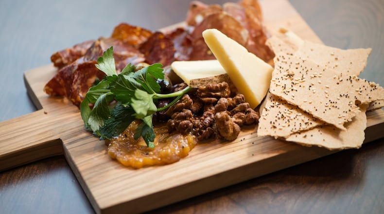 Coalition Food and Beverage Spotted Trotter Meat and Cheese Board appetizer. Photo credit- Mia Yakel.