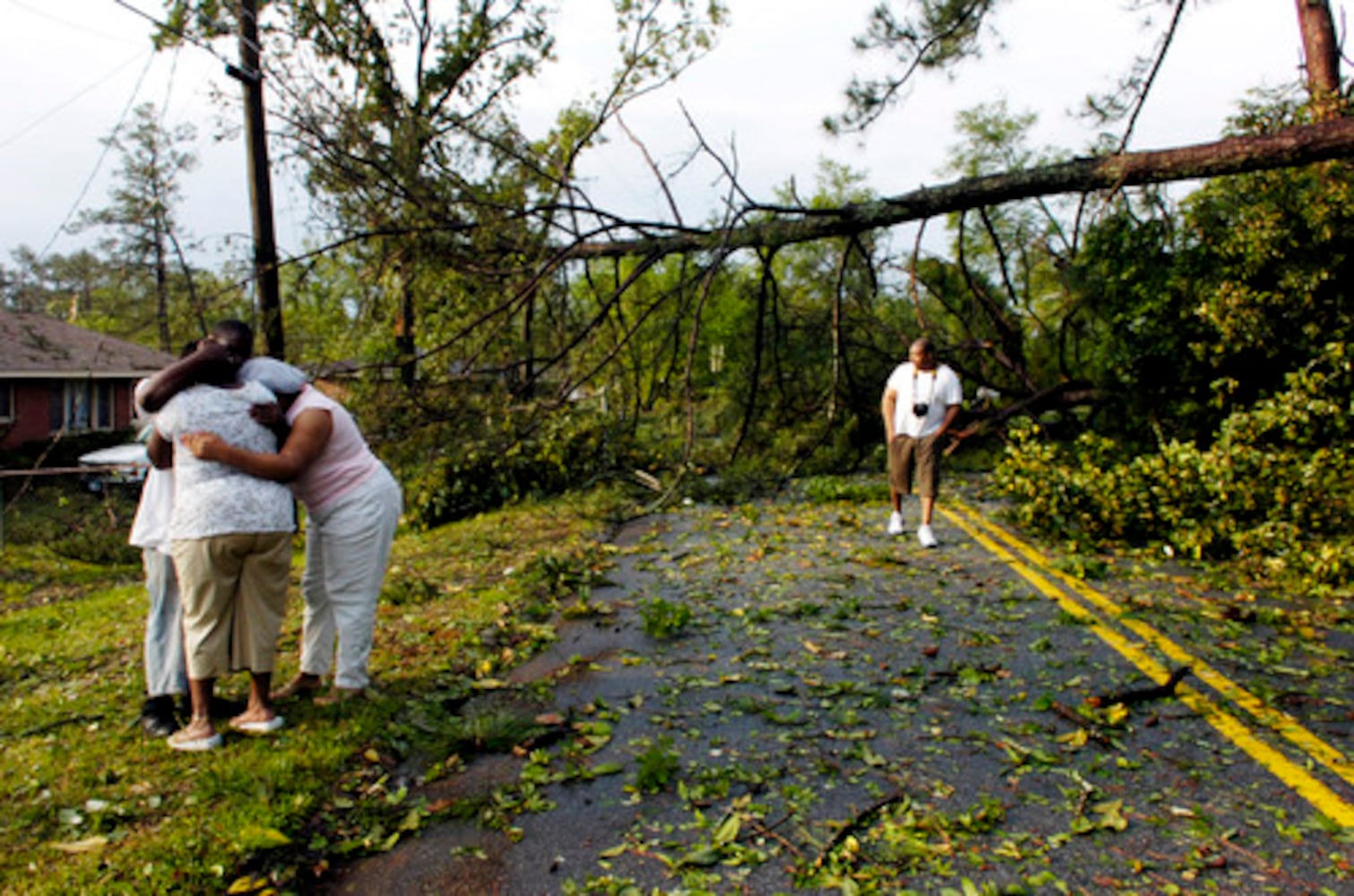 Tornado damage in Macon, elsewhere in state