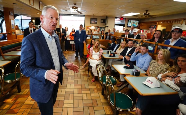 U.S. Sen. Tommy Tuberville, R-Ala., spoke to supporters about his plans to run for the governor of Alabama in 2026 on Tuesday in Auburn.