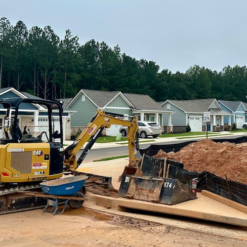 Construction continues as The Grove Senior Living Athens opens independent and assisted living units in phases in Oconee County. (Fletcher Page/AJC)