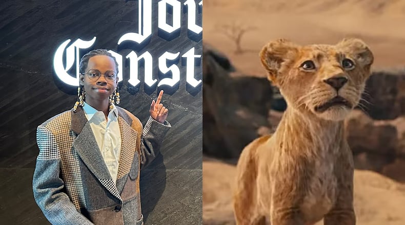Atlanta actor Braelyn Rankins voices the young Mufasa in the "Lion King" prequel "Mufasa," out in theaters on Dec. 20, 2024. (Rodney Ho/AJC and Disney)