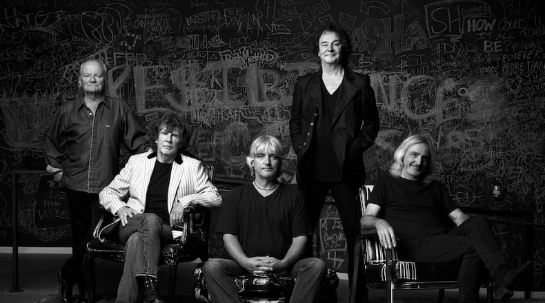 Jim Rodford and Colin Blunstone (back row, left to right) and Rod Argent, Steve Rodford and Tom Toomey (front row, left to right) are in the Zombies today, and will be performing at the Variety Playhouse on April 8. CONTRIBUTED BY THE ZOMBIES