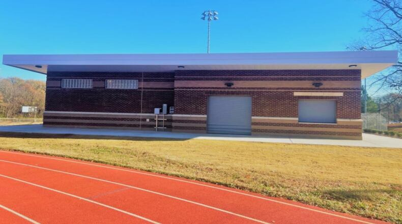 The field house at Carver High School is shown in this photo from Atlanta Public Schools. The district is planning to build four more field houses at other high schools this year. Photo from Atlanta Public Schools