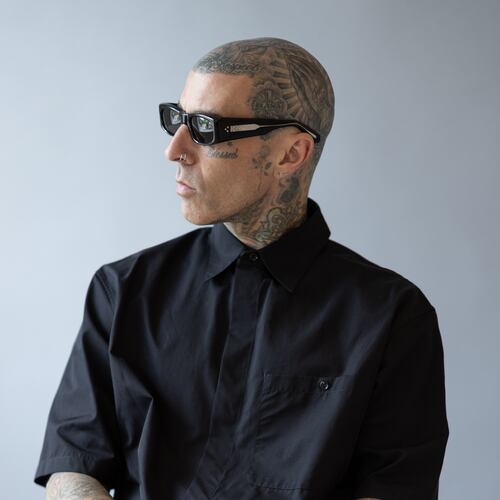 Travis Barker poses for a portrait in New York on Thursday, June 11, 2026. (Photo by Matt Licari/Invision/AP)