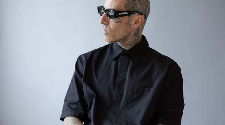 Travis Barker poses for a portrait in New York on Thursday, June 11, 2026. (Photo by Matt Licari/Invision/AP)